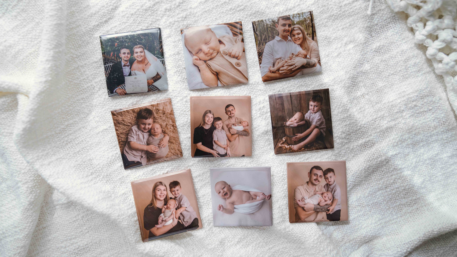 Photo magnet - Square bundles - 9